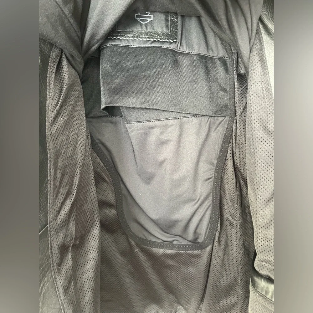 NWT Harley Davidson 3 in 1 Leather motorcycle jacket black small - Picture 10 of 13